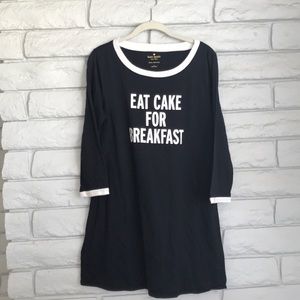 ♠️ Kate Spade eat cake for breakfast night dress